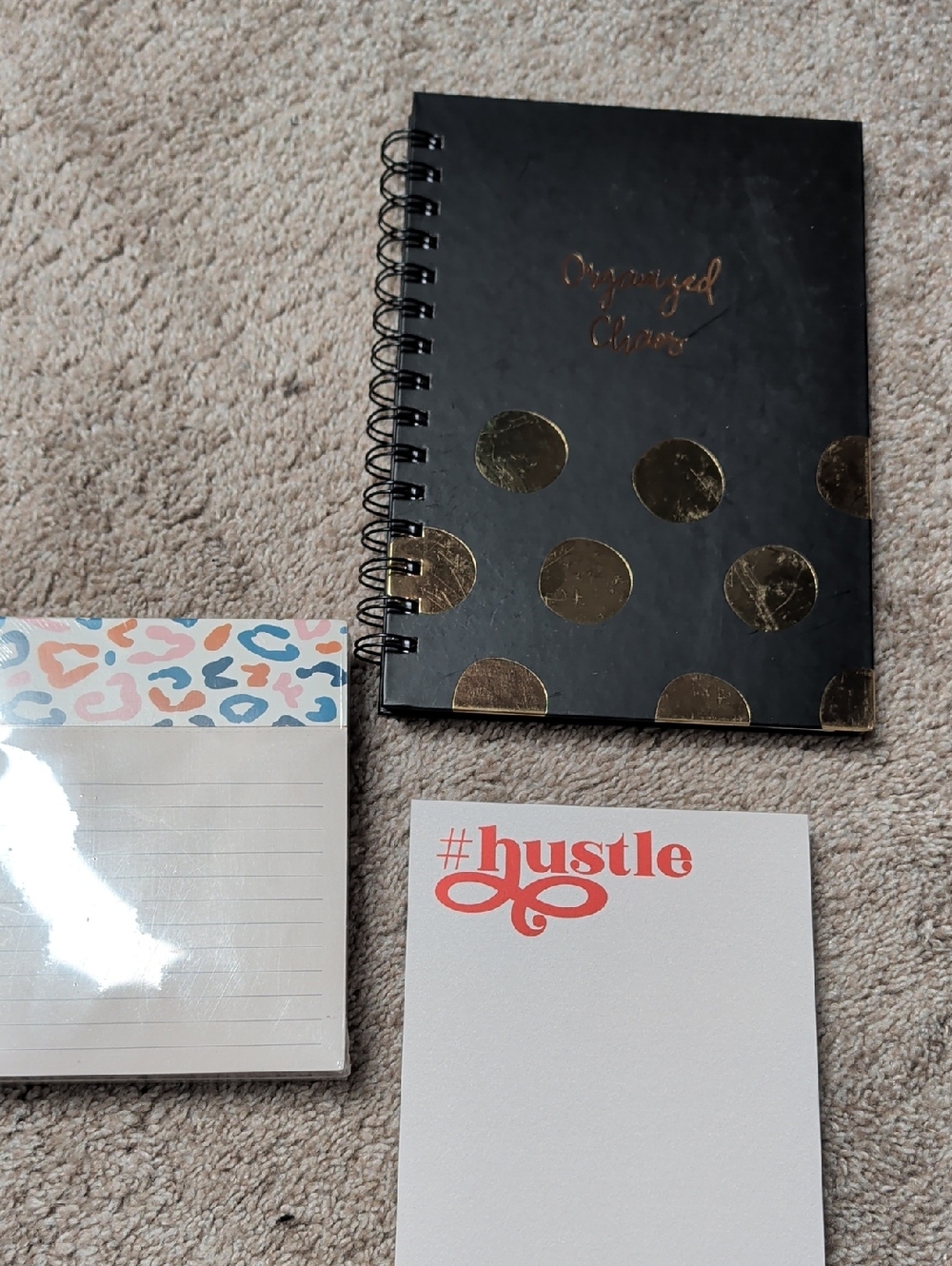 Black and Gold Spiral Notebook - Home Office Journal